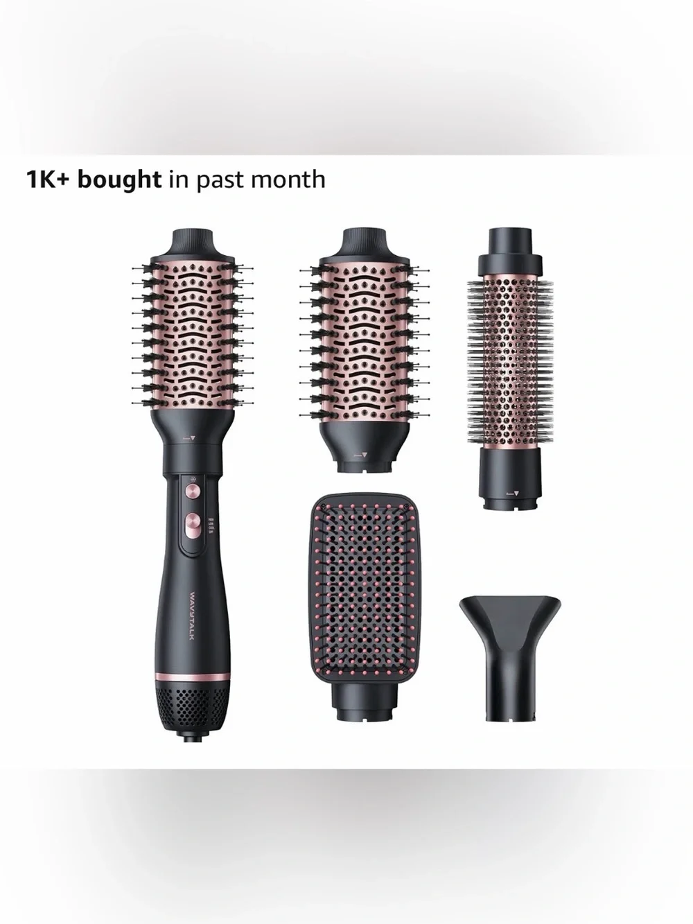 Wavytalk Hair Dryer Brush Set, Air Sculpt 4-in-1 Hot Air Brush Set